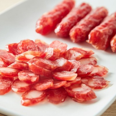 10条包装广味腊肠咸甜酒香鸡肉猪肉香肠广东江门土特产煲仔饭腊味图4