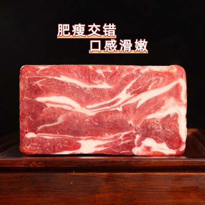 宁夏盐池滩羊上脑肉砖原切无骨羊肉涮火锅羊肉卷餐饮商用冷冻食材图3
