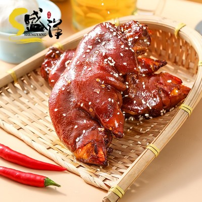 辣卤猪蹄批发腌制烧烤食材冷冻猪手 餐饮卤味小吃烟熏香辣肘子4片图3