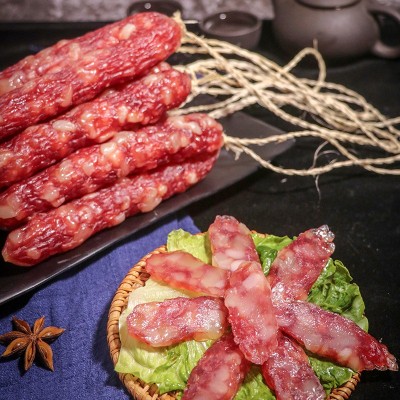 腊肠广式香肠礼品装腊肠精装腊肠代发广味香肠咸甜腊味煲仔饭批发图4
