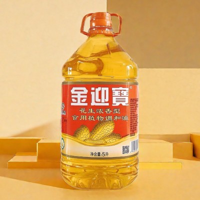 金迎宝5升花生浓香型食用植物调和油家用商用食用油整箱厂家批发图5