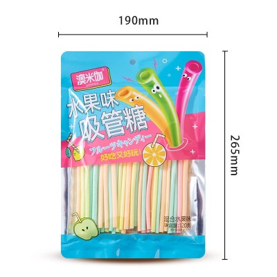 澳米伽108g果味吸管糖 童年零食儿童糖果果味粉糖果趣味糖果批发图5
