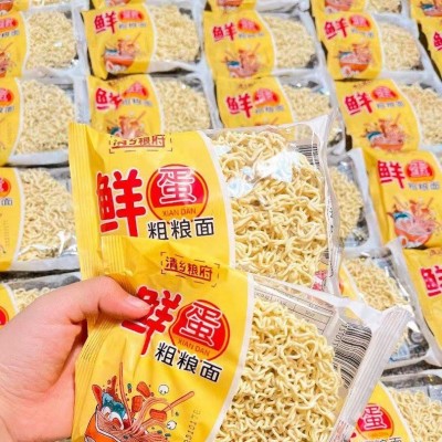 清乡粮府鲜蛋粗粮面40袋非油炸面饼可泡可煮面一件代发图4