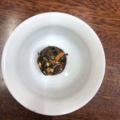 批发陈皮白茶 桂花红茶 普洱龙珠柠檬白茶小圆饼散装茶叶 一件代发图1