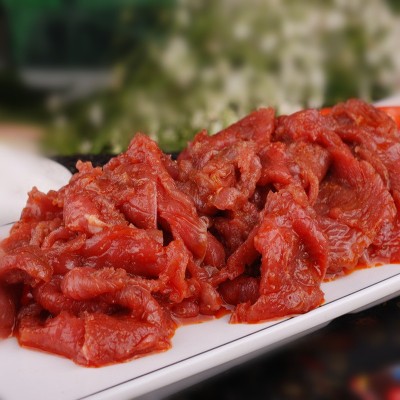尚品好蔡原味牛肉片速冻新鲜牛肉片爆炒水煮火锅商用食材冷冻批发图2