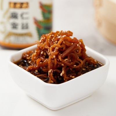北京六必居麻仁金丝220g/1瓶萝卜咸菜疙瘩丝即食下饭酱菜现货批发图4