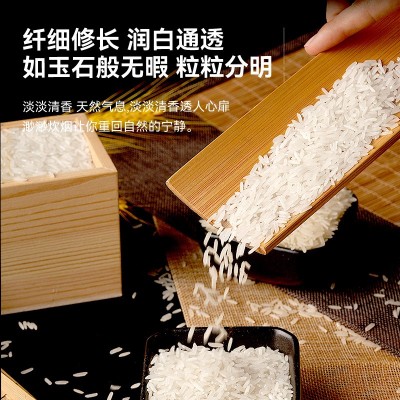 进口泰国猫牙米真空包装大米5kg一袋长粒香米蟹田米农产品批发图2