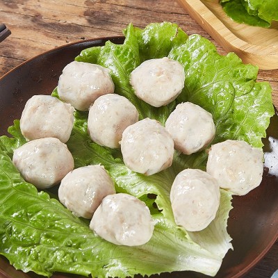 永昌顺纯猪肉丸500g 潮汕风味猪肉丸火锅丸子香菇贡丸批发图2