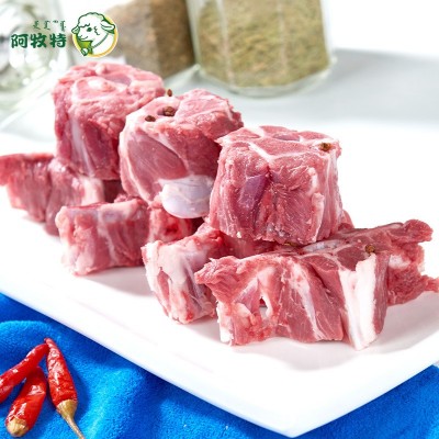 阿牧特 羊蝎子2000g 内蒙羔羊脊骨4斤冷冻羊蝎子火锅食材吃肉吸髓图1