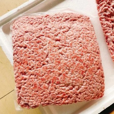 澳洲和牛牛肉馅牛肉沫饺子馅汉堡牛肉饼批发新鲜冷冻牛肉颗粒原切图3