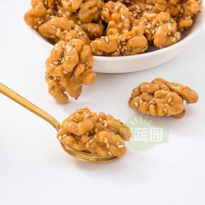 【聚蔬园】去皮香酥核桃仁芝麻海苔味脱皮餐饮酒店冷盘休闲坚果零图3
