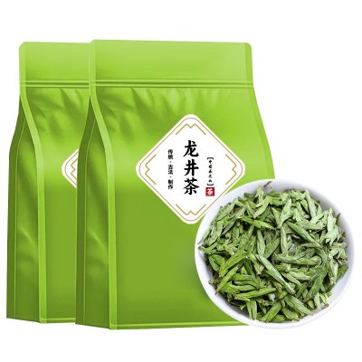 2024春茶 新茶豆香龙井茶绿茶浓香型 浙江龙井明前新茶袋装500g图5