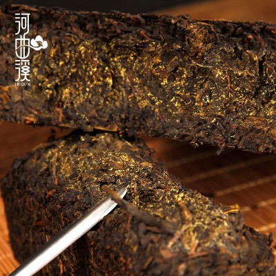 湖南安化黑茶 茯砖茶特产金花天茯1kg茶叶河曲溪黑茶批发 厂家直批图3