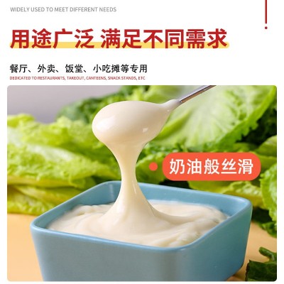 商用沙拉酱1kg 沙司番茄酱寿司水果色拉酱蔬菜汉堡酱香甜 型沙拉酱图2