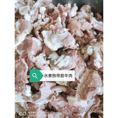 大量批发 水煮熟带筋牛肉块 26一斤 厂家直售 冷链物流配送图3