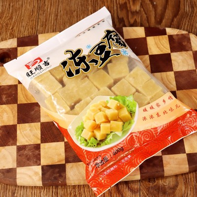 东北卤水冻豆腐400g速冻豆腐块方便速食炖菜火锅食材配菜商用批发图4