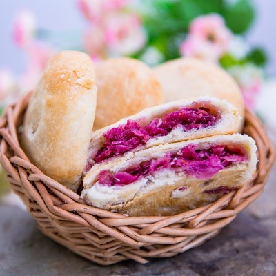 现货批发春城印象手工玫瑰鲜花饼 经典组合鲜花饼 礼盒装120g/4盒图2