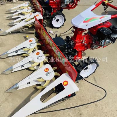 微型割晒机芦苇收割机水稻高粱 多种多用型收割机微耕机图1