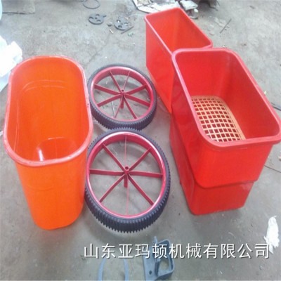 玉米麦田春季专用手推式撒肥器轻便耐用后背是电动施肥机省时省力图2