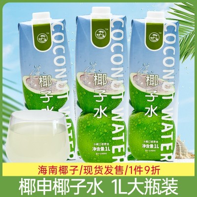 椰申椰子水100%纯椰水海南新鲜椰青水0脂无添加电解质果汁饮料1L图2
