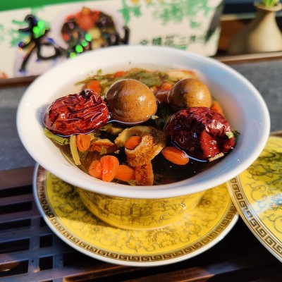 老兰州三炮台茶兰州玫瑰三泡台菊花八宝茶原味盖碗茶盒装甘肃特产图2