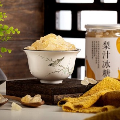 人民食品 梨汁冰糖单晶冰糖老冰糖黄冰糖雪梨银耳羹原料400g图5