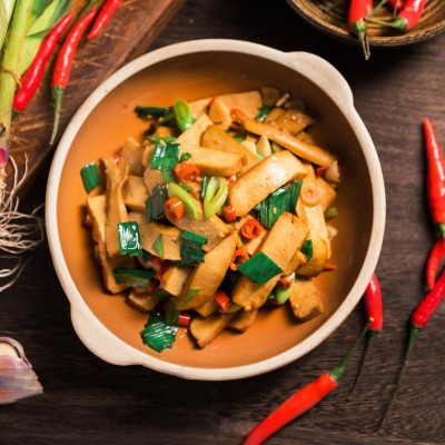 湖南特产攸县香干湘菜餐馆食材小炒豆制品豆腐炒菜原料厂家直供图2
