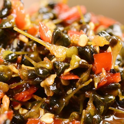 批发云南产玉溪风味韭菜花小米辣韭菜花腌韭菜花下饭菜咸菜酱现货图3
