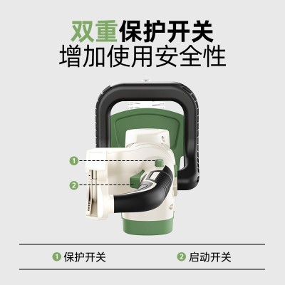 新升级锂电双刃绿篱机便携式多功能家用修剪绿篱机户外绿化修枝图2