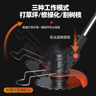 锂电割草机小型家用除草机手持电动打草机多功能充电式割草神器图4