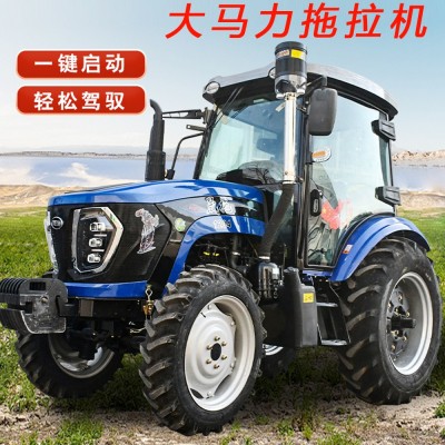 大棚王拖拉机农用四驱柴油单缸小四轮车小型耕地机504拖拉机旋耕图4