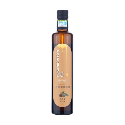 【整箱批发价】有机山核桃油500ml×20瓶低温物理压榨食用油图5