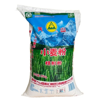 新疆面粉天山面粉25kg/50斤中筋小麦粉 批发 精制粉图3