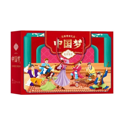 优诗美意中国梦1576g新年坚果礼盒龙年零食混合坚果干果批发图4