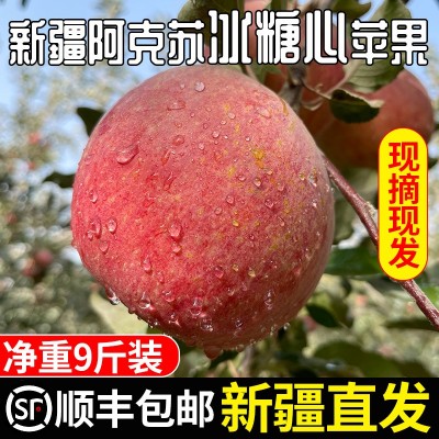 新疆阿克苏冰糖心苹果水果特级大果新鲜丑苹果整箱10斤顺丰包邮图1