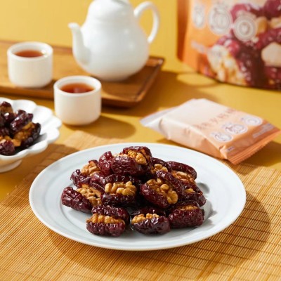 天淳蒸枣夹核桃包装零食厂家生产红枣夹核桃营养坚果150克包装图3