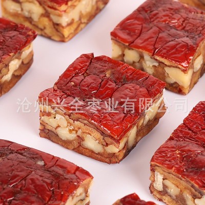 【天淳】网红枣仁派252g/袋工厂批发新疆特产大枣夹核桃独立包装图1
