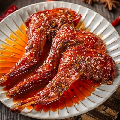 香辣兔腿2个装 四川小吃麻辣味零食办公室休闲熟食卤味即食美食图2
