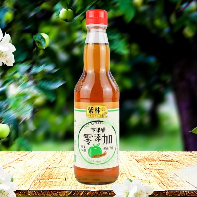 山西紫林苹果醋500ml玻璃瓶发酵果醋食醋凉拌兑水喝调味品沙拉图1