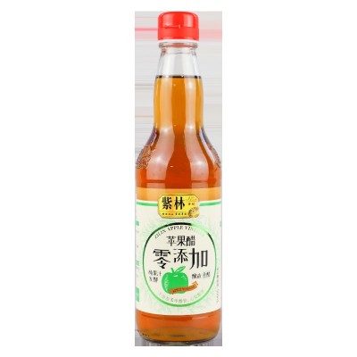 山西紫林苹果醋500ml玻璃瓶发酵果醋食醋凉拌兑水喝调味品沙拉图4
