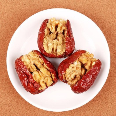 代发新疆特产红枣夹核桃 和田大枣夹核桃仁500g枣子零食 枣夹核桃图3