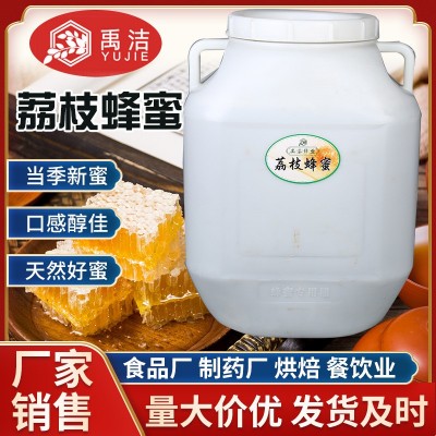 荔枝蜂蜜桶装蜂蜜3到75kg荔枝蜂蜜农家自产蜂蜜批发荔枝花蜂蜜