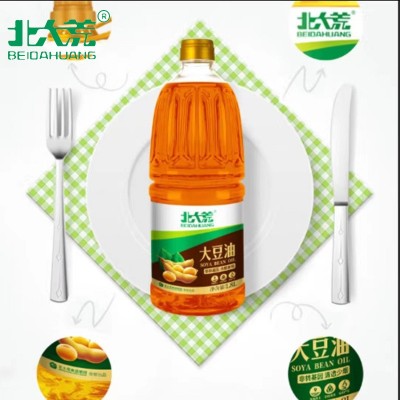 北大荒浓香压榨三级食用油 粮油 植物油 批发商用纯正大豆油1.8L图2