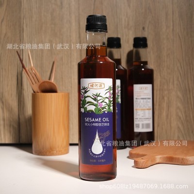堵河源柴火小榨醇香芝麻油500ml小瓶装非转基因食用油 凉拌调味图3