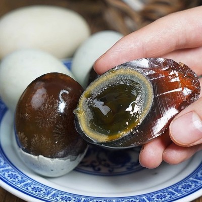 楚丹松花蛋大个头20枚流心蛋无铅工艺恒温腌制嫩皮溏心不涩不麻图3
