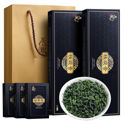网红直播批发乌龙茶铁观音茶叶2条500g礼盒装一件代发清香型送礼图1