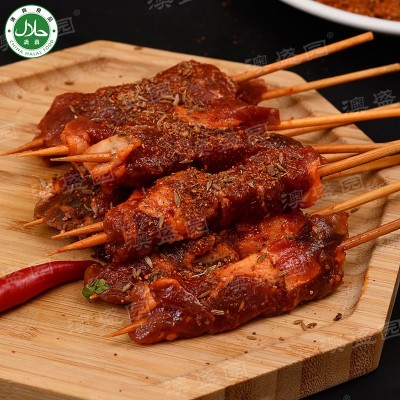 雪花牛肉串清真牛肉小串烧烤料腌制安格斯品质烧烤食材批发顺丰图4
