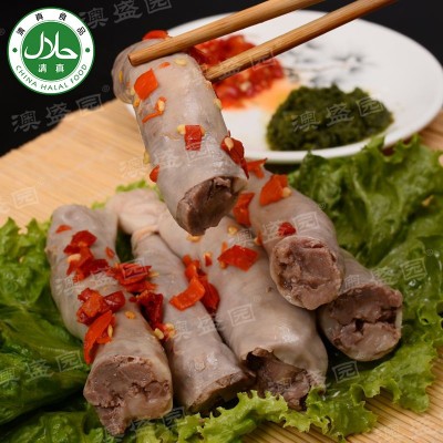 羊肉肠商用羊肠灌羊肉羊肠羔羊肉二八肥瘦清真食品顺丰包邮图1