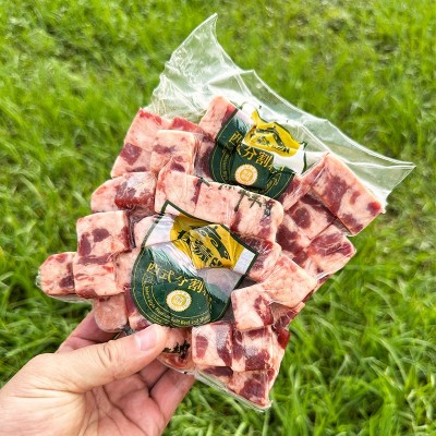 黑牛雪花牛肉粒500g调理雪花牛肉烧肉火锅商用批发图3