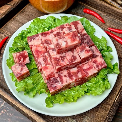 黑牛雪花牛肉粒500g调理雪花牛肉烧肉火锅商用批发图4